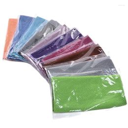 Towel 2pcs Cold Polyester Fibre Ice Outdoor Cooling 30 90cm Fitness Sports Gym Running Quickly Dry Cool
