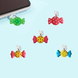 Jewelry Candy Cartoon Shaped Phone Dust Plug Cute Anti Charm For Compatible With Drop Delivery Otyqb