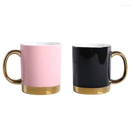 Mugs -Mug Ceramic Cup Northern Europe Simple Coffee Lovers With Handle Gold Mug