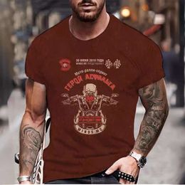 Short sleeved summer new 3D hot digital printed T-shirt, loose round neck T-shirt M518 16