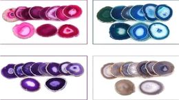 Factory Arts Crafts Pendants Agate Coasters for Drinks Crystal Stone Coaster Geode Decorative Gifts NonSkid 338quot KD15136424