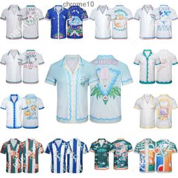 Designer Mens t Shirts for Men Designer Print Beach Loose Short Sleeves Shirt Casual Breathable Thin Silk Tshirt Swim O232 MP3V