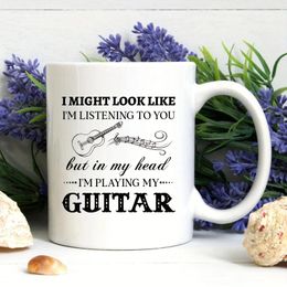 Mugs Play Guitar Coffee 11 Oz Ceramic Summer And Winter Drinks Home Kitchen Items Birthday Christmas Gifts