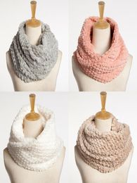 Women Necklace Faux Fur Winter Scarfs Warmer Infinity Cowl Circle Loop Scarf Female Fur Collar Soft Winter Scarves Echarpe 5553374374