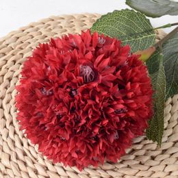 Decorative Flowers Easy Care Flower Arrangement Faux Silk Hydrangea Bedroom Supply