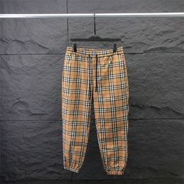 24SS maschile primavera ed estate Nuovo vestito maschile pantaloni da uomo contromissione pantaloni per lettere per lettera a plaid pantaloni #b1