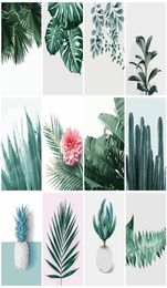 wall art DIY Painting By Number Plant Leaf Landscape Paint Canvas Picture Oil Painting Coloring By Numbers Hand Painted Modern9967874