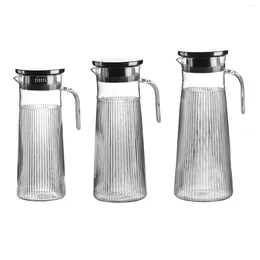 Water Bottles Juice Pitcher Carafe Spout Cold For Home Iced Tea Drinks