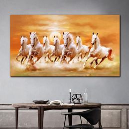 Canvas Painting Running Horse Pictures Wall Art For Living Room Home Decoration Animal Posters And Prints NO FRAME7313520