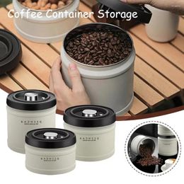 Storage Bottles Coffee Bean Jar Vacuum Sealed Stainless Steel Airtight Food Container Organizer Can Kitchen Accessor J3i1