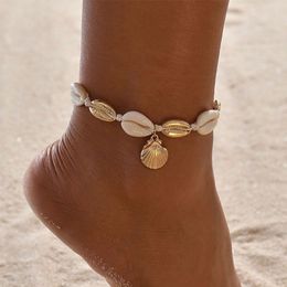 Shell Bracelets Trendy Boho Jewelry Teen Girl Gifts Waterproof Beach Bead Bracelets Pack for Women 22576