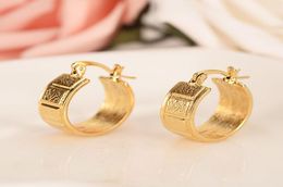EthiopianEritreaNigeriaKenya Ghana African girls earrings 14k Solid Gold GF hoop earrings jewelry Women men Whole gift6071264