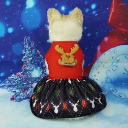 Dog Apparel Fashionable Pet Dress Festive Christmas Dresses Charming Designs For Dogs Stand Out Pos Easy To Wear