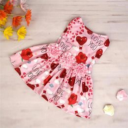 Dog Apparel Dress No. Soft Easy To Clean Wear Resistance Comfortable Valentine's Gift Cute Pet Clothes Storage Skin-friendly