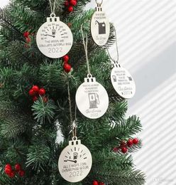 Personality Wooden Gasoline Barrel Christmas Tree Room Decorations Crafts Pendants Home Decor Christmas Gifts FY3846 08212974716