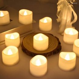 Party Decoration 6/12Pcs Flickering Flameless Electric LED Candle Fake Tea Lights For Wedding Christmas Centerpiece Table Home Decora