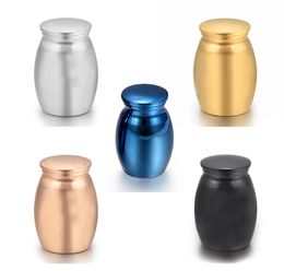 5 Colours Small Keepsake Urns for Human Ashes Mini Cremation Urn Ashes Keepsake Memorial Ashes Holder 25x16mm9143217