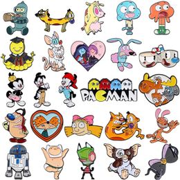 Brooches Cartoon Charactes Pin Cute Animals Badges For Clothing Enamel Women's Jewellery Accessories Gifts Kids