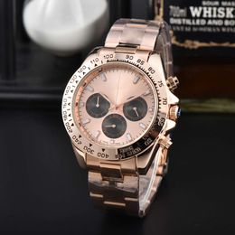 Luxury Daytonas Watch AAA Chronograph Watch With Box Stainless Steel Strap Roles Gold Watch High Quality Montre De Luxe Quartz Movement 6 Pin Business 746