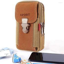 Storage Bags Belt Phone Case Carrying Pouch Mobile For Men Large Smartphone Bag Camping