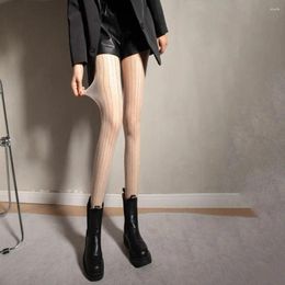 Women Socks Tights Rhinestone Pantyhose Ins Style Black Silk Thin Sexy Full Foot Stockings Winter