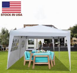 Outdoor Party Tents 3 x 6m Shade Car Canopy Awning Two Windows Practical Waterproof Folding Tent White Pavilion7505069