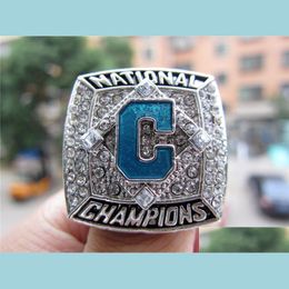 Coastal Carolina Chanticleer S Baseball National Championship Ring Sier Color Souvenir Men Fan Gift Wholesale Drop Delivery Dhskf