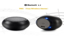 Portable Mini TWS Wireless Speaker BT 4.1 Round Design Super Subwoofer Car o Subwoofer with retail packaging and free shipping6350960