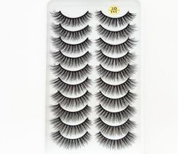 2019 NEW 10 pairs 100 Real Mink Eyelashes 3D Natural False Eyelashes Mink Lashes Soft Eyelash Extension Makeup Kit Cilios 1113202435