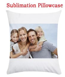 Personalized White Blanks Peach Skin Pillow Case Sublimation Textile Home Sofa Cushion Covers Design Pattern Decor6152128