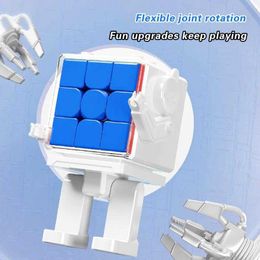 Magic Cubes 3x3x3 Magic Cube Robot 2x2 3x3 Speed Cube Professional Puzzle Toys For Children Cubo Magico Storage Box Y240518