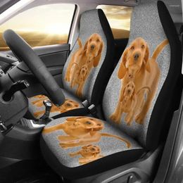 Car Seat Covers Basset Fauve De Bretagne Dog Print Set 2 Pc Accessories Cover