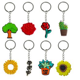 Other Plant Keychain Car Bag Keyring Keychains For Boys Key Chain Kid Boy Girl Party Favours Gift Suitable Schoolbag Cool Colorf Charac Ot3Pz