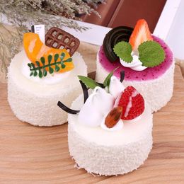 Decorative Flowers Artificial Cake Simulation Food Home Kitchen Decor Display Wedding Christmas Decortion Party Props Dessert 4pc/lot