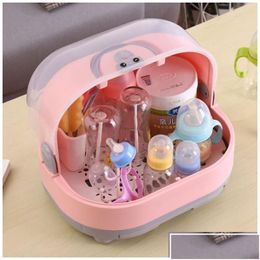 Baby Bottles Baby Bottles Bottle Drying Rack 3 Colours Feeding Cleaning Storage Nipple Shelf Pacifier Cup Holder 21C3 Drop Delivery Ki Dha20