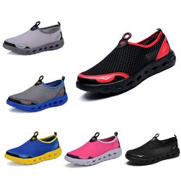 Free shipping big size men womens casual shoes Breathable shoe for women black white brown Slip-on shoe Minimalist black brown white pink GAI