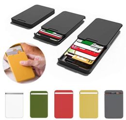 Outdoor Bags High Quanlity Slide PC ID Cash Card Holder Men Business Blocking Wallet Protector Case Antiside Pocket Purse8944099