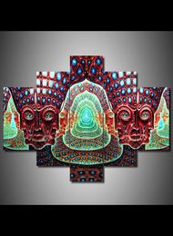 Living Room HD Printed Modular Canvas Poster 5 Panel Tool Alex Grey Graphical Framework Wall Art Painting Home Decor Pictures5244040