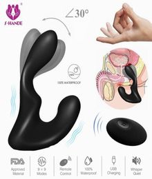 Shd041 Super Power Multi Speed Anal Vibrator For Men Gay Wirelss Adult Toys For Couple Postate Massager With 30 Degree Rotation Y5786541