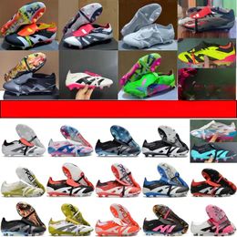 Top2024 Send With Bag Quality Football Boots 30th Anniversary 24 Elite Tongue Fold Laceless Laces FG Mens Soccer Cleats Comfortable Training Leather Football Shoes