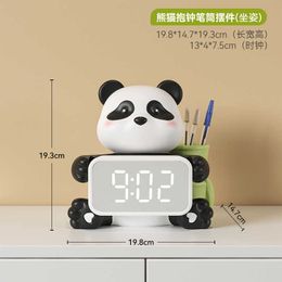 Decorative Objects Figurines Creative Panda Entry Entrance Key Storage Decoration Living Room TV Cabinet Home Wine Gifts H240517 TYCN