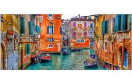 Paintings Vivid Colours Of Venice And Its Canals With Their Famous Gondolas Canvas Wall Art For Living Room Home Office Decor3641351