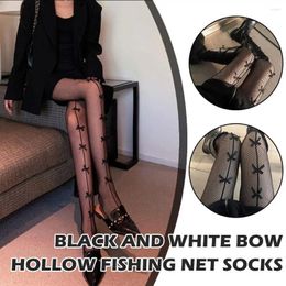 Women Socks White Hollow Out Transparent Slim Fishnet Pantyhoses Party Black Club Pantyhose Tights 2024 Mesh Stockings Sexy S H1L4