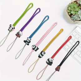 Other Cell Phone Accessories Three Naked Bears Cartoon Braided Strap Charm Cute Charms Non-Slip Lanyard Wrist For Decoration Drop Deli Otkin