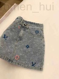 Skirts designer Luxury women's Short skirt Designer High waist letter embroidery casual everything with loose wide legs slim A-line denim hip wrap YGDI