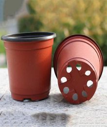 100Pcs Flower Pot Plastic Nursery Pot Seedlings Flower Plant Container Garden Seed Planting Plant Growing Box Storage 210615224V3744040