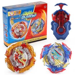 4D Beyblades Blayblade B-205 Burst Spriggan and Ultimate Valkyrie VS Set Be Gyro Spinning Top with Launcher Toys Bley Blade Bables H240517