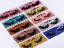 Eyelashes Whole with Box Luxury Eyelashes Colorful Card Lashes For Makeup Tools Eye Leshes For Beauty8682345