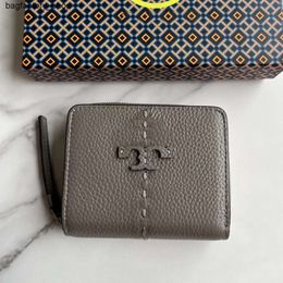 Luxury Handbag Designer Brand Discount Wallet Card Bag New Womens Bag Mid Fold Wallet Short Zipper Zero Wallet Real Leather Card Bag 7UOI