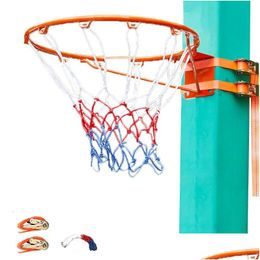 Balls 35Cm No Punching Basketball Rim Kids Aldt Indoor And Outdoor Standard Hoop Hanging Basket Net Training Equipment 231220 Drop Del Ot8Lp